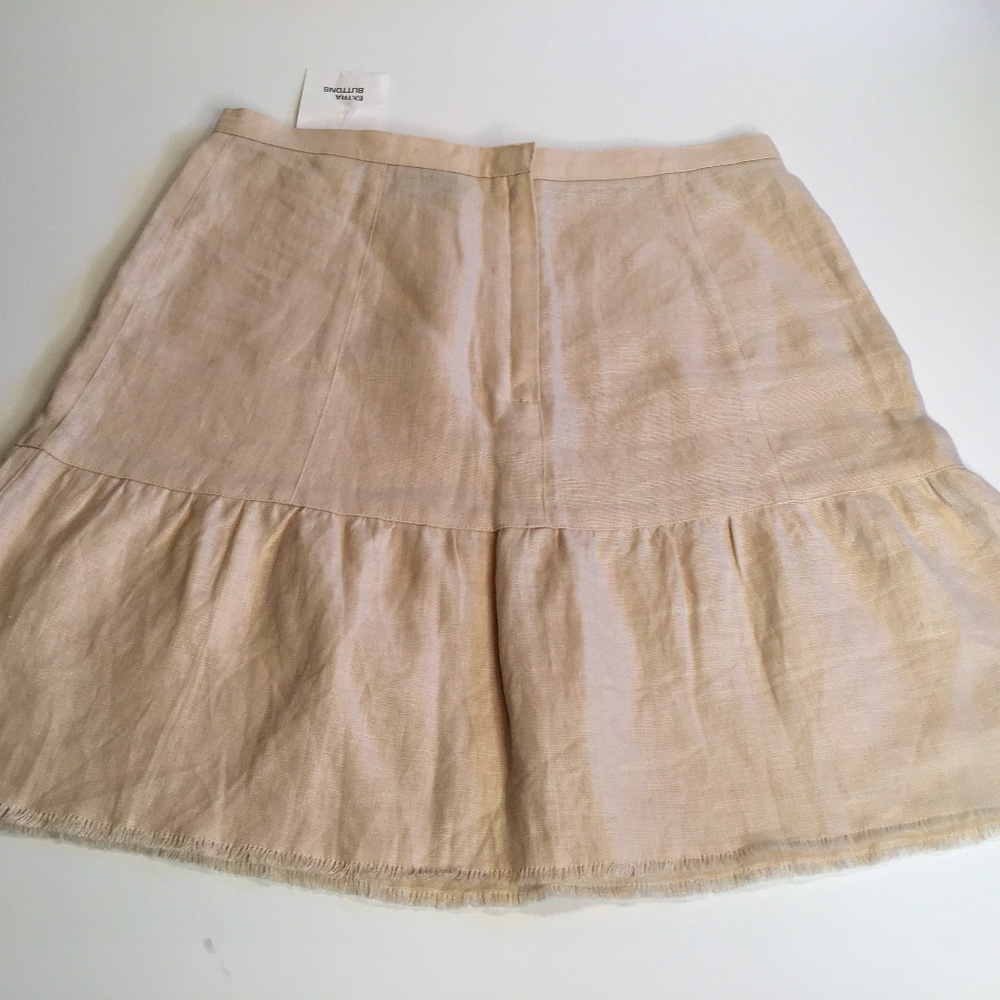 100 % Linen Skirt Size 6 - Moda International